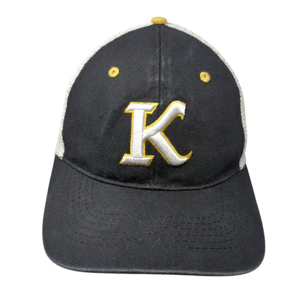 Kuna Strapback Trucker Hat Black One Size Adjustable Embroidered Mesh Back