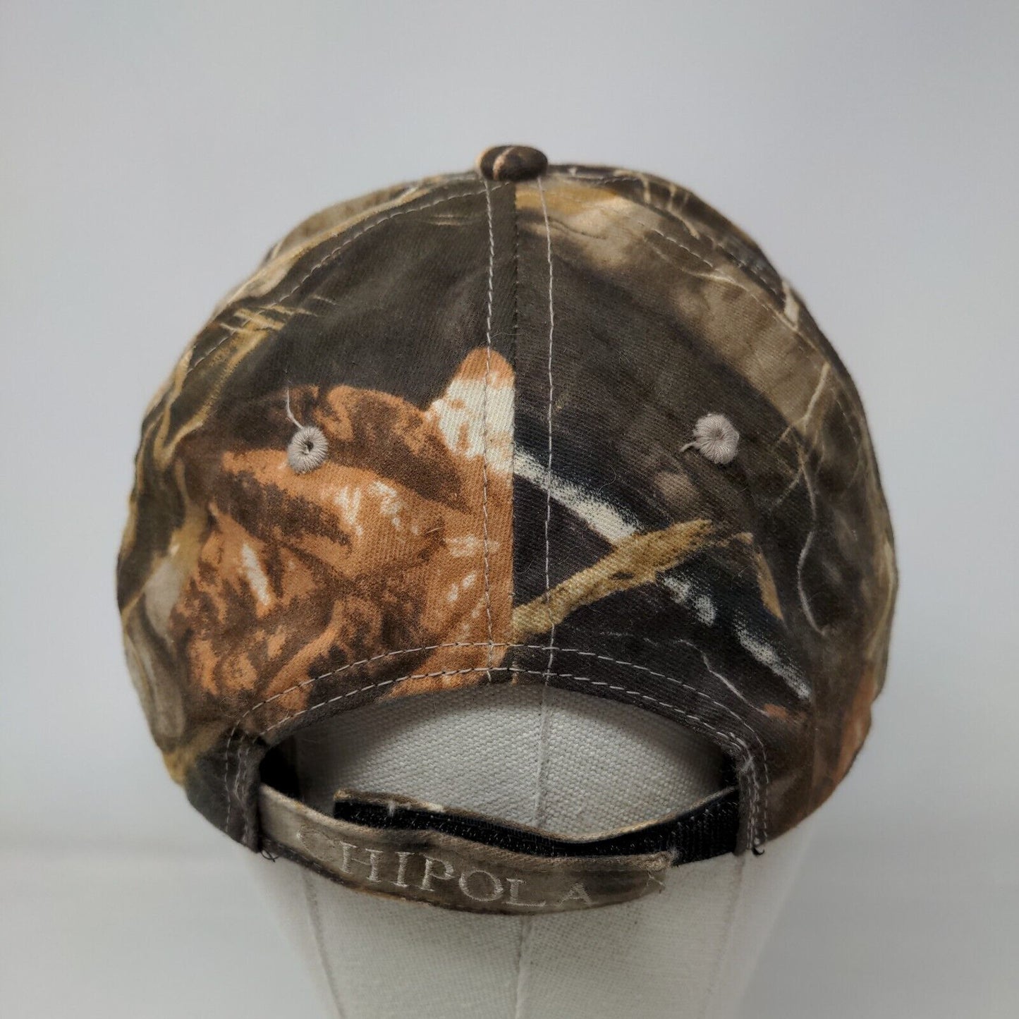 Capitol Hardware Strapback Hat Camo One Size Embroidered Chipola