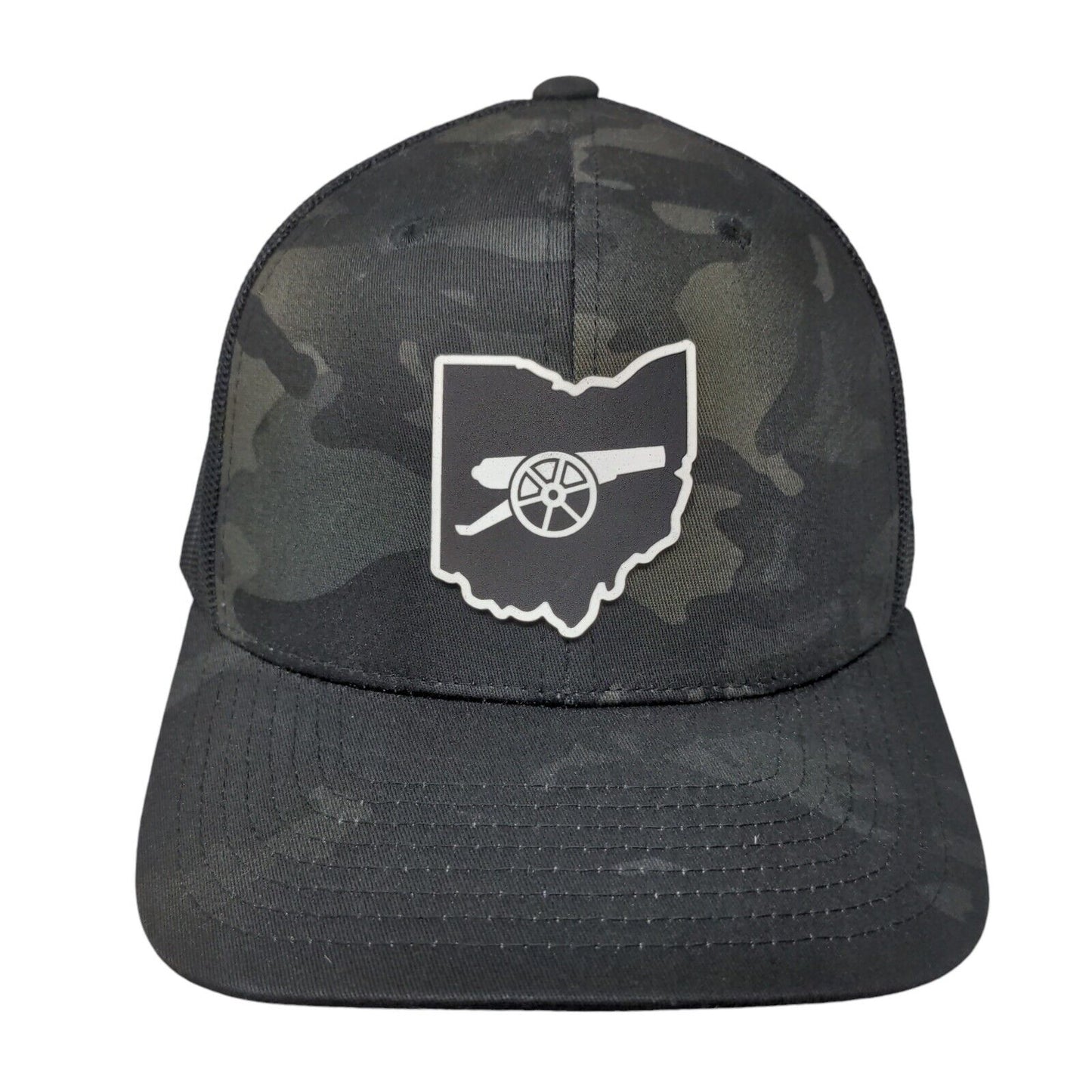 Cannon Snapback Mesh Back Trucker Hat Camo One Size Branded Bills