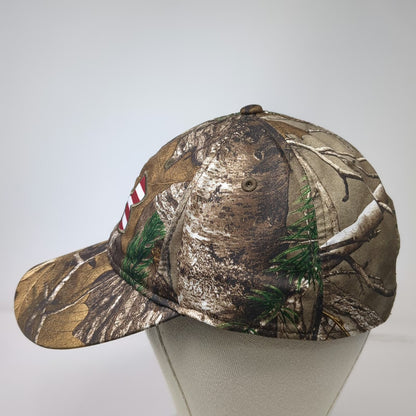 Under Armour Snapback Hat Brown One Size Camo American Flag UA Logo OSFA Cap
