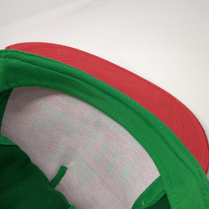 5 Panel Green Red Hat One Size Pom-Pom Knit Snapback Ugly Sweater Message Humor