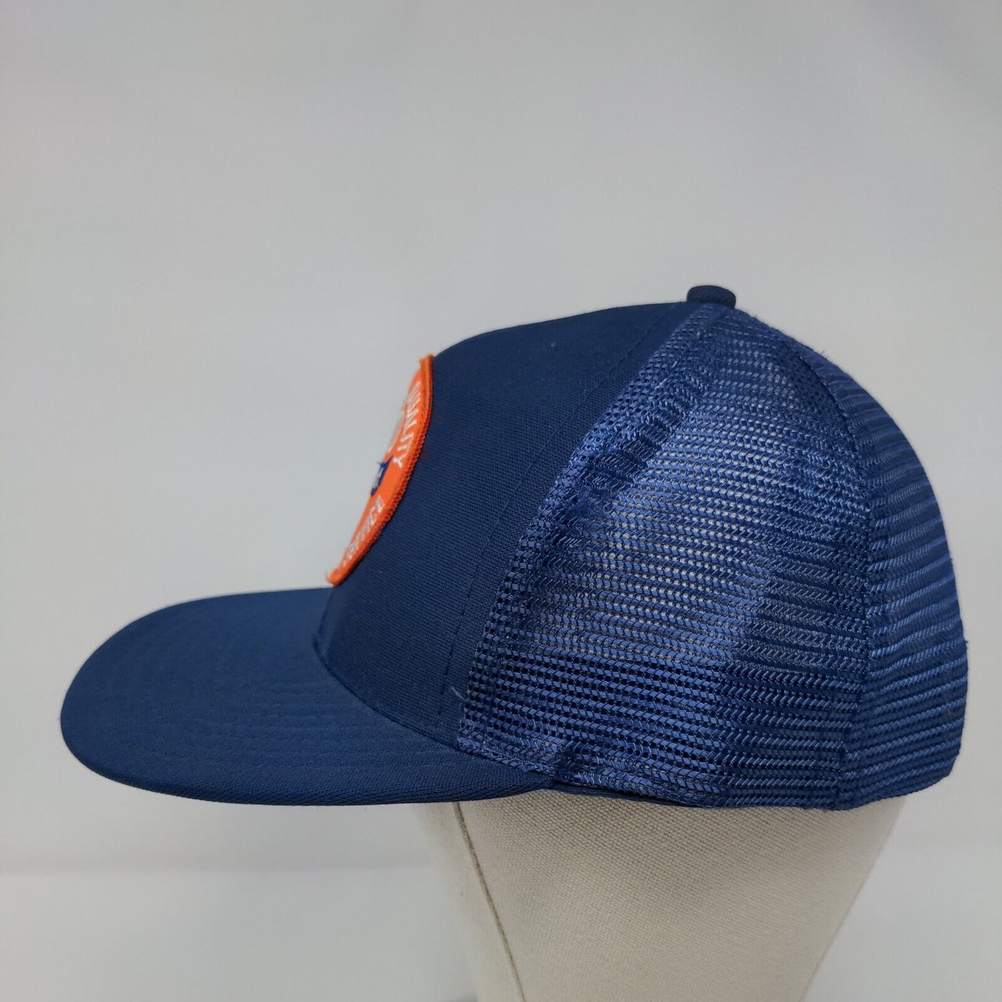 Foremost In Quality Foremost In Service Trucker Hat Blue OSFA Universal Pro Cap