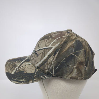 Merchants Metals Logo Strapback Hat Multicolor One Size Camo Hunting