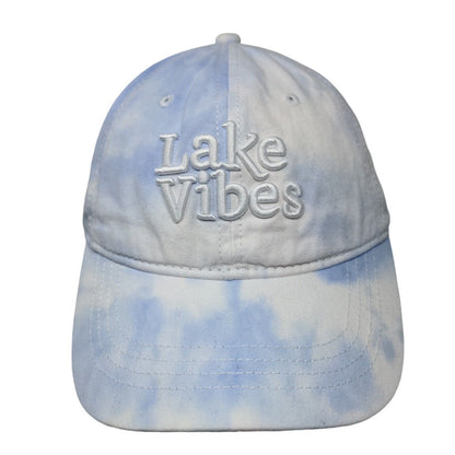 Lake Vibes Slideback Hat Multicolor OSFM Adjustable Embroidered Tie Dye 6 Panel