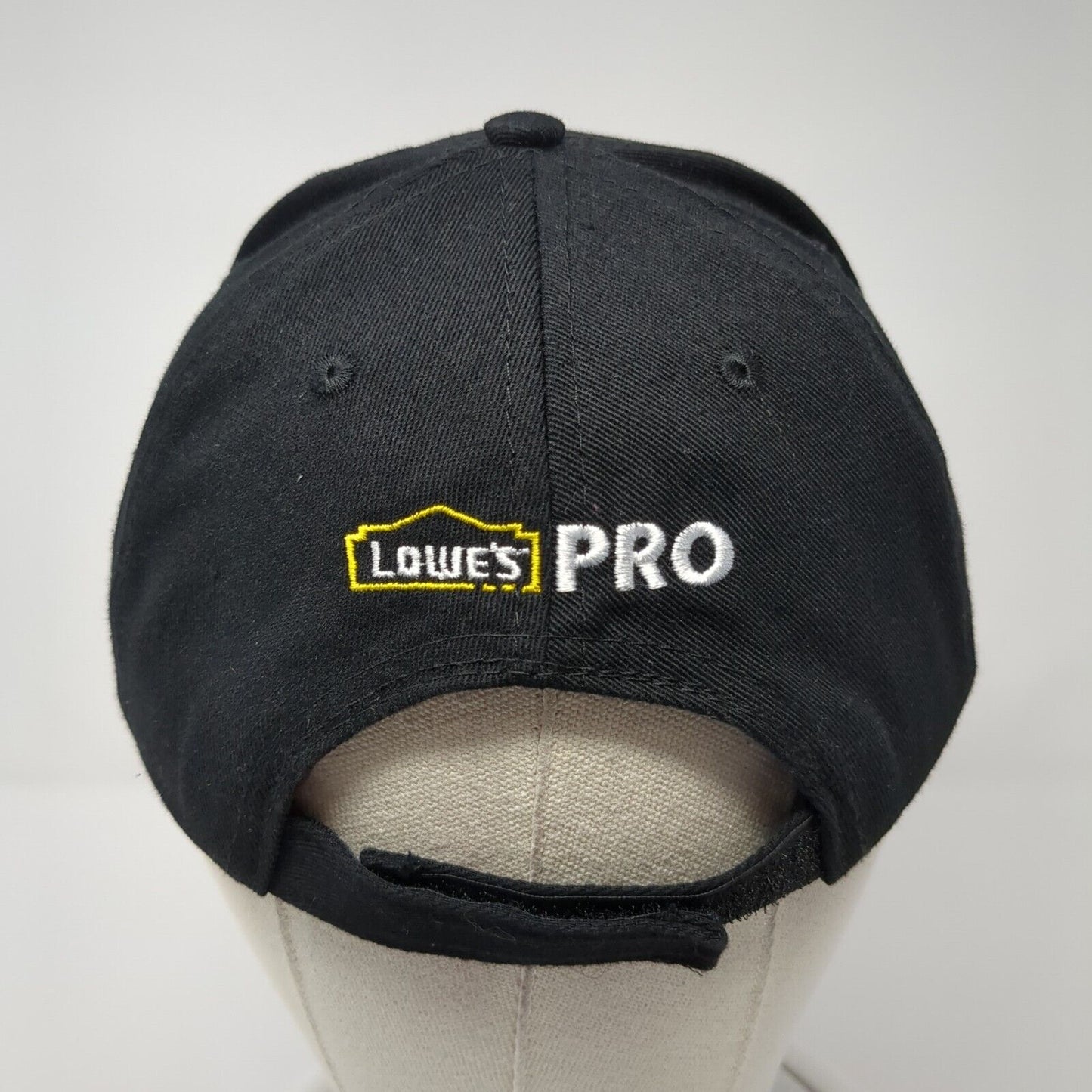 Klein Tools Lowe's Pro Strapback Hat Black One Size Adjustable Embroidered