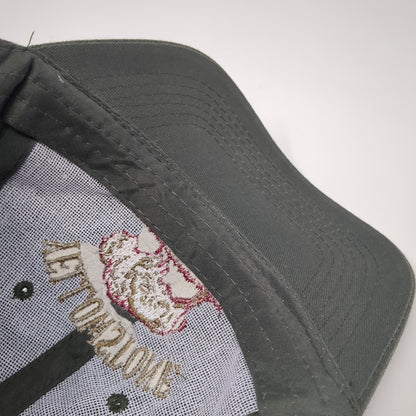 Yellowstone National Park Strapback Hat Gray One Size Embroidered ACE