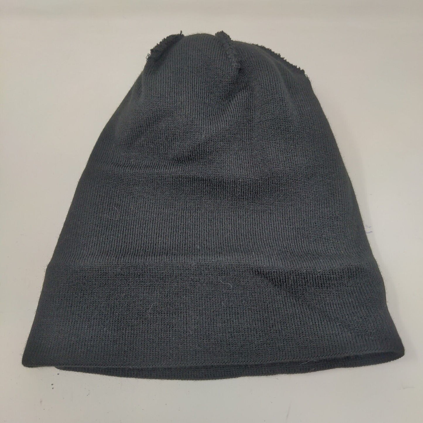 Men's Knit Beanie Hat Black Gold Striped  2022 Indianapolis Host Committee