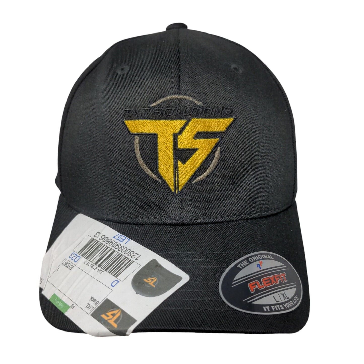 Tint Solutions Fitted Hat Black Large-XL Embroidered Flexfit Yupoong
