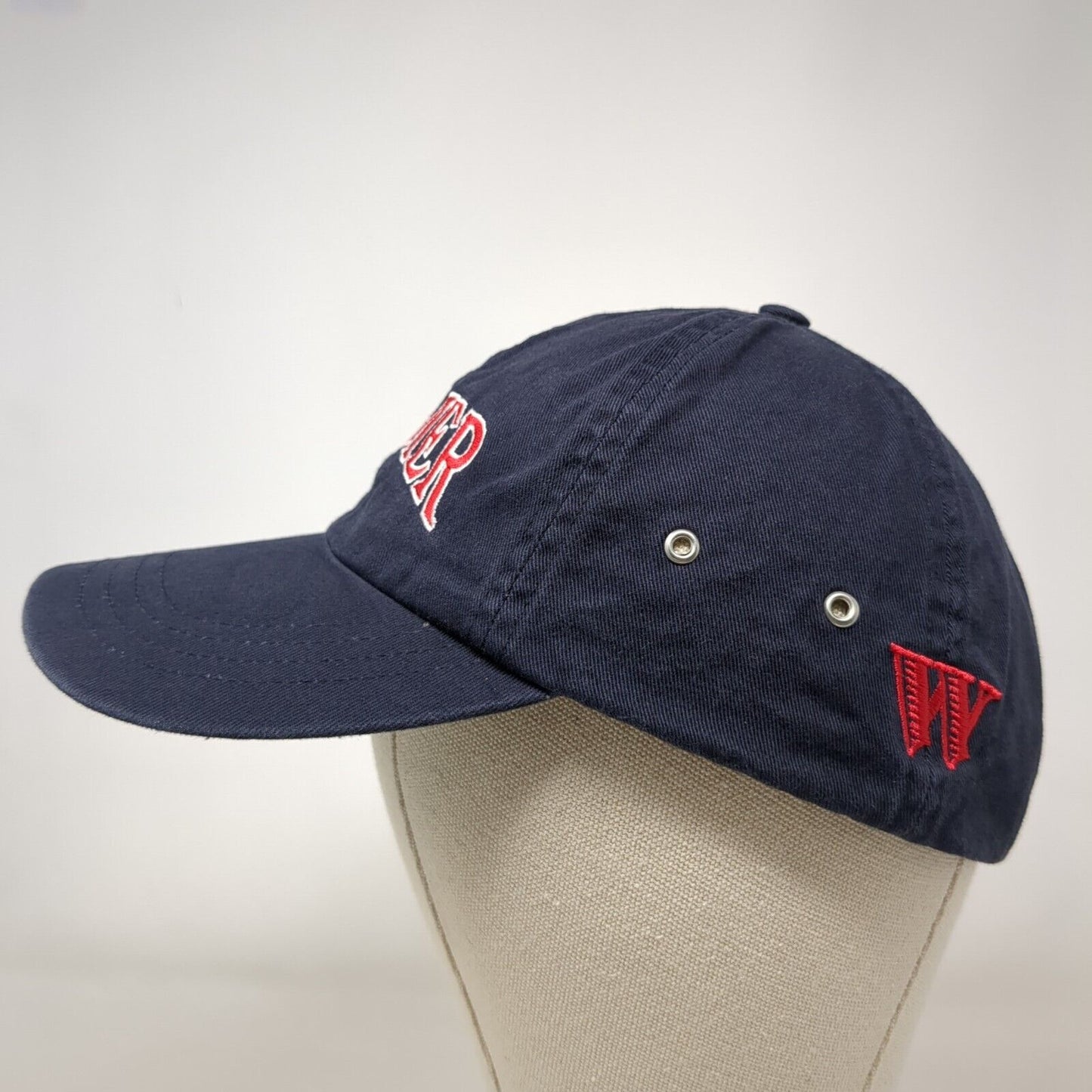 Widmer Slideback Hat Blue One Size Adjustable Embroidered 6 Panel