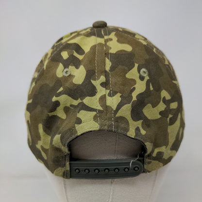 New York Yankees Camo Snapback Hat Green Embroidered Logo Adjustable