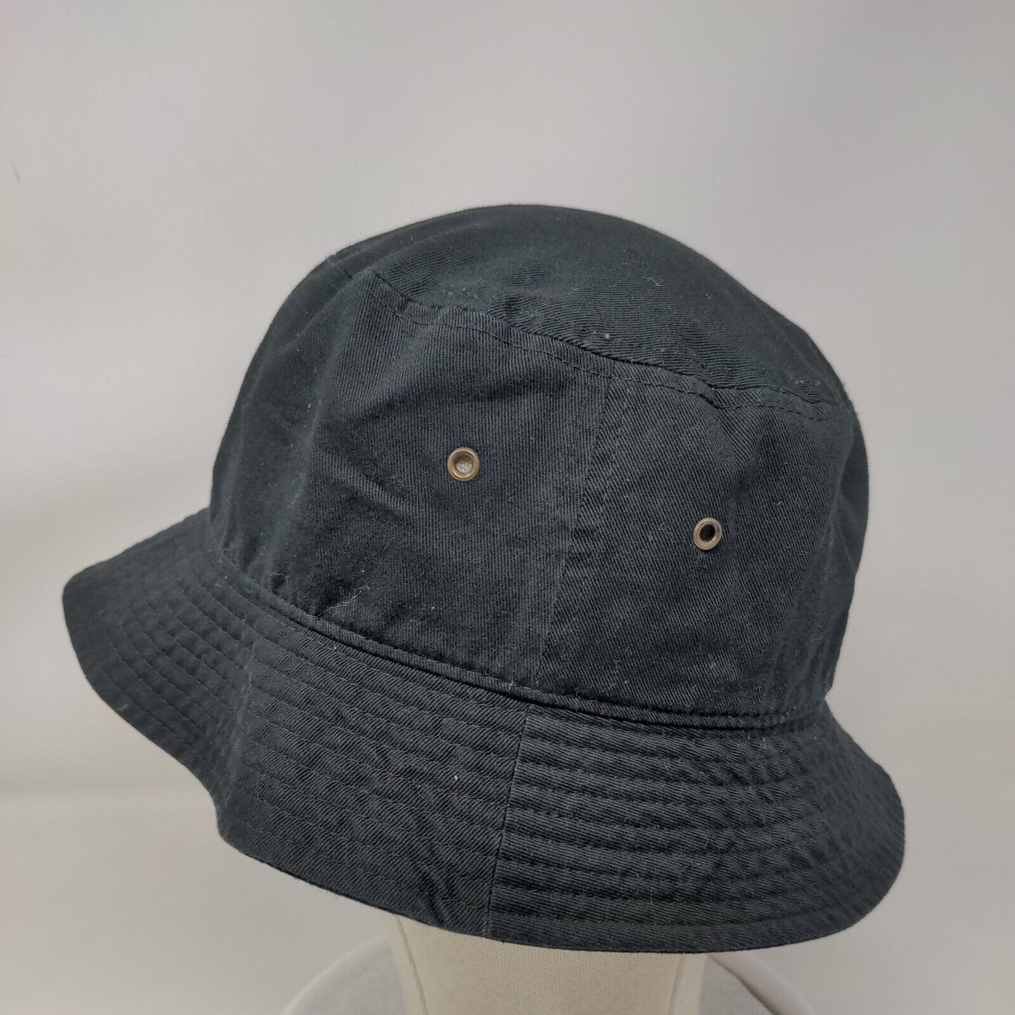 Racoon Bucket Hat Black S/M Embroidered Lightweight Cotton Newhattan