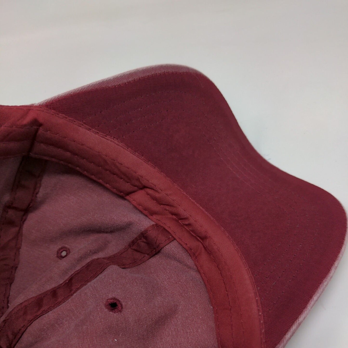 Unbranded Strapback Hat Ponytail Red One Size Adjustable Solid Blank