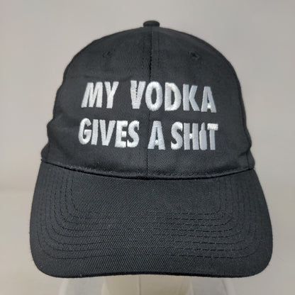 My Vodka Gives A S*** Absolut Strapback Hat Black OSFM Embroidered