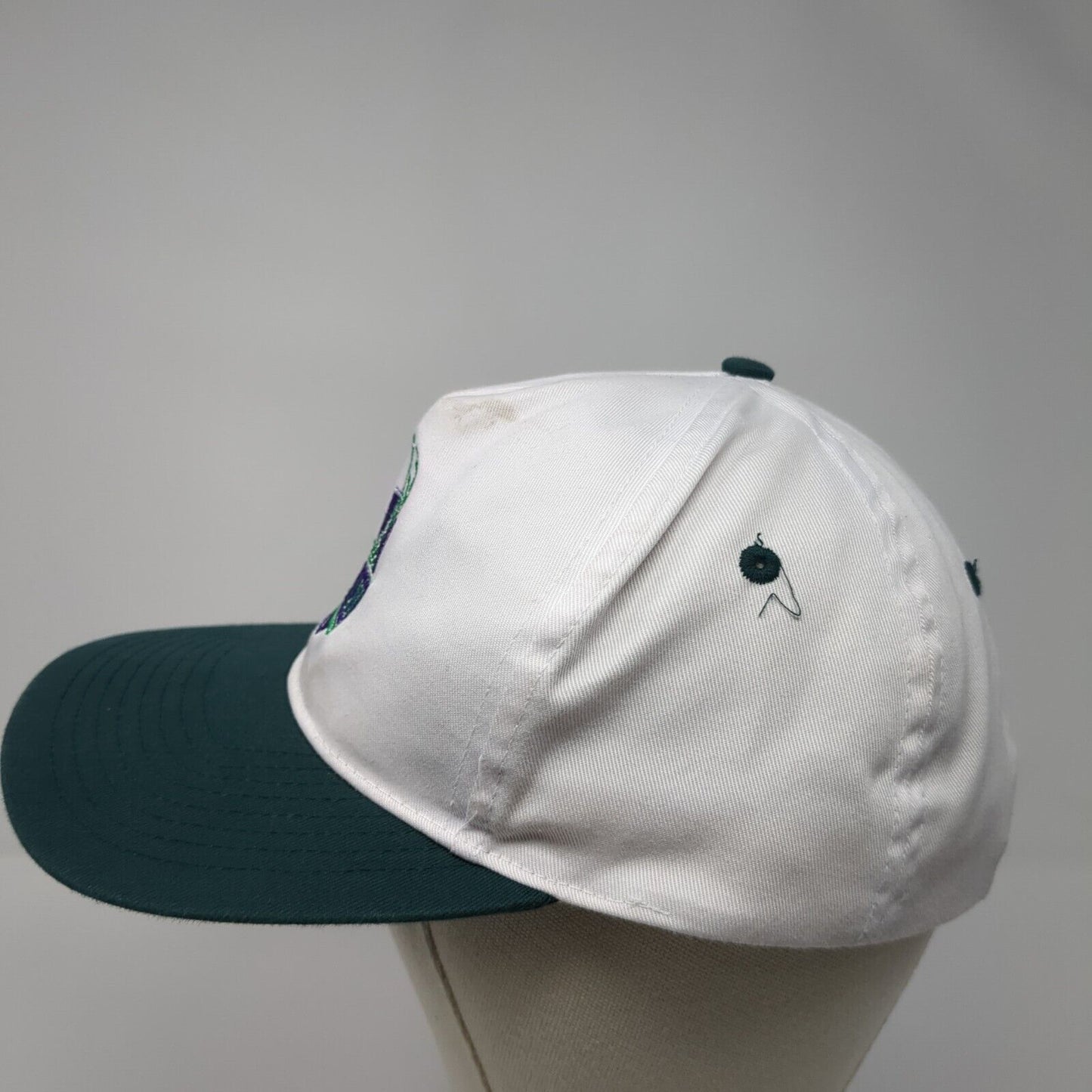 Fried Snapback Hat White One Size Adjustable Embroidered Colorblock HG