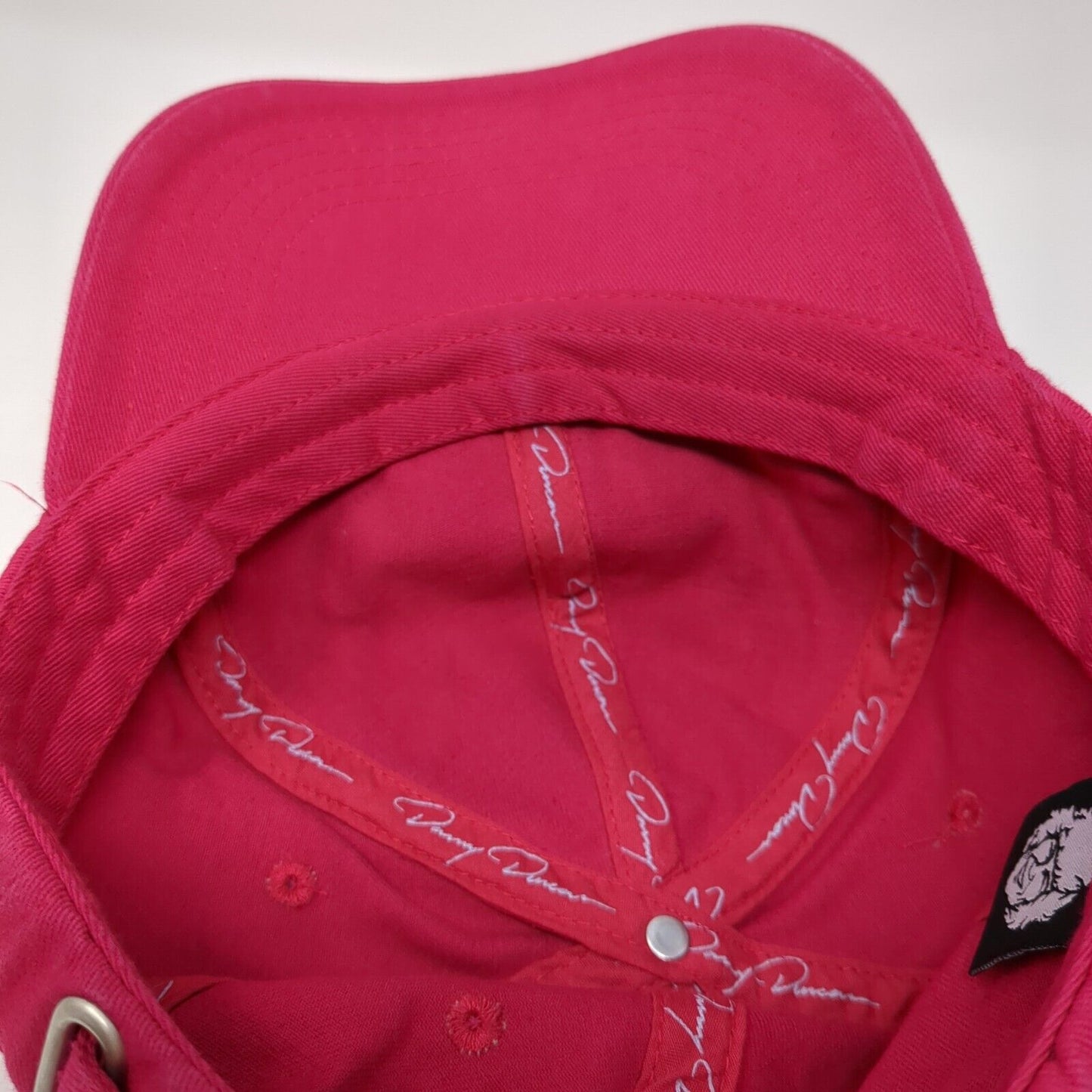 Virginity Rocks Danny Duncan Slideback Hat Pink One Size Adjustable Embroidered