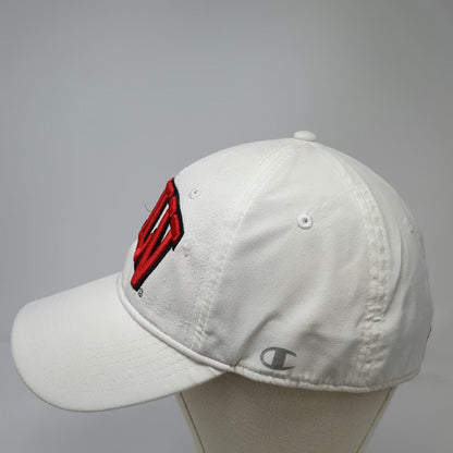Champion UNLV Rebels NCAA Hat White XL Baseball Cap Stretch Fit Curved Brim Red
