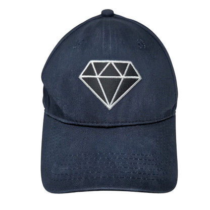 Diamond Ocho Medio Slideback Hat Blue One Size Adjustable Embroidered Cotton