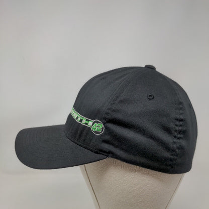 FlexFit Fitted Hat Black Smith #52 Size S-M Embroidered Logo Yupoong