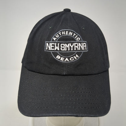 New Smyrna Authentic Beach Slideback Baseball Cap Black OS Adjustable 6 Panel