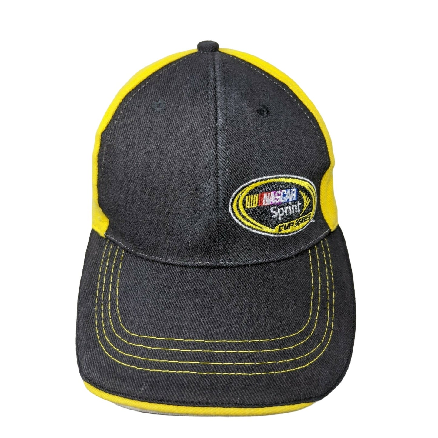 Nascar Sprint Cup Series Hat Embroidered Logo Yellow & Black Strapback