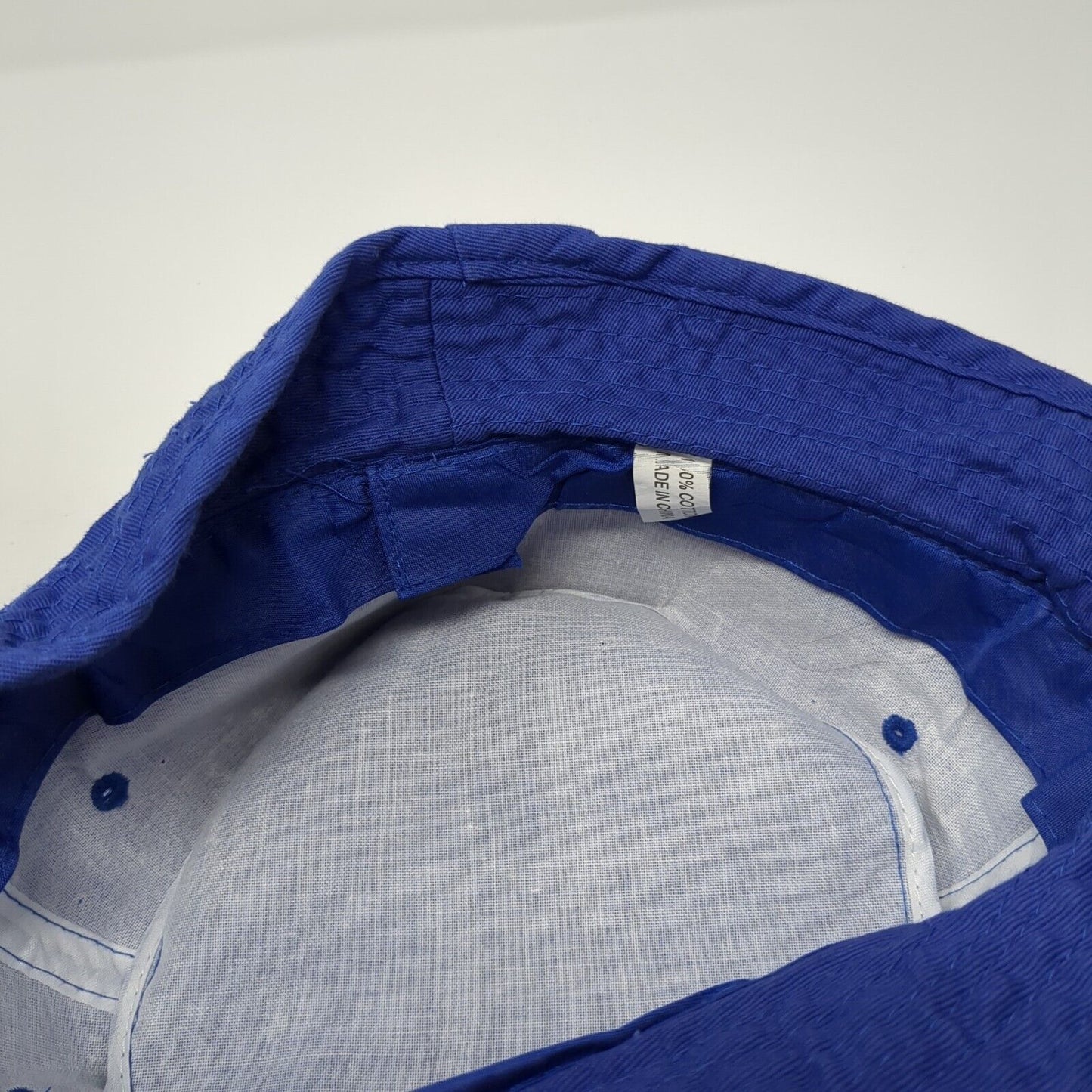 Retirement Survival Bucket Hat Blue One Size Solid No Work No Worries