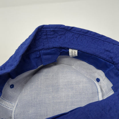 Retirement Survival Bucket Hat Blue One Size Solid No Work No Worries