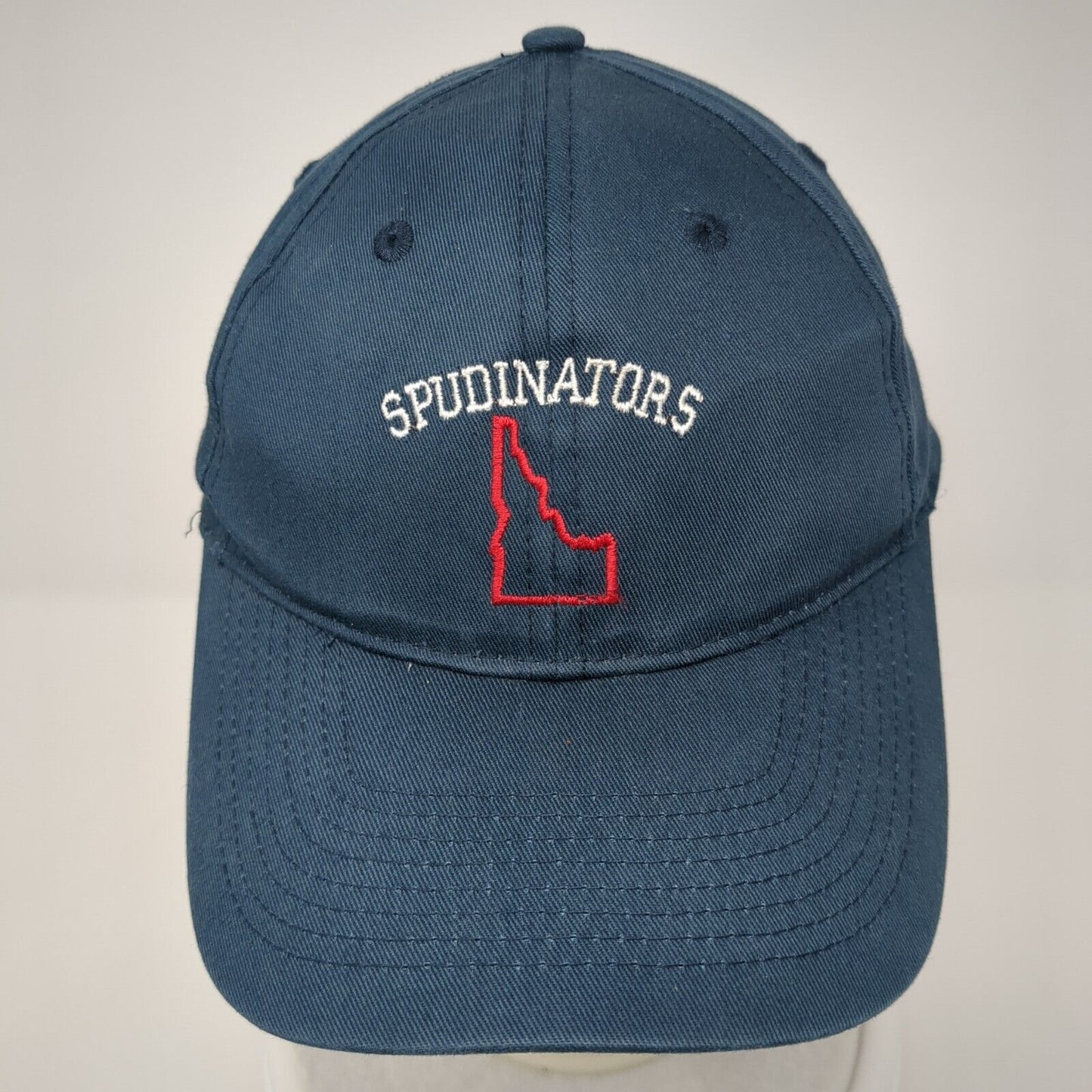 Spudinators Strapback Hat Blue One Size Adjustable Embroidered Port & Company