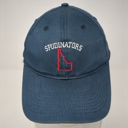 Spudinators Strapback Hat Blue One Size Adjustable Embroidered Port & Company