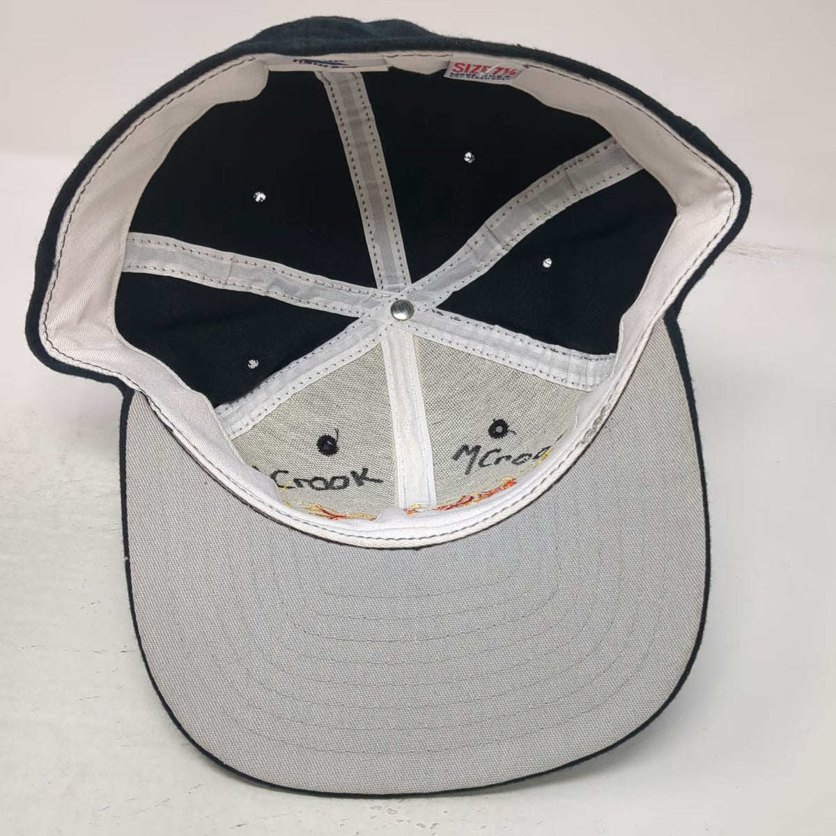 New Era Baseball Cap Blue 7 5/8 Modesto Fire Department Fitted USA Vintage