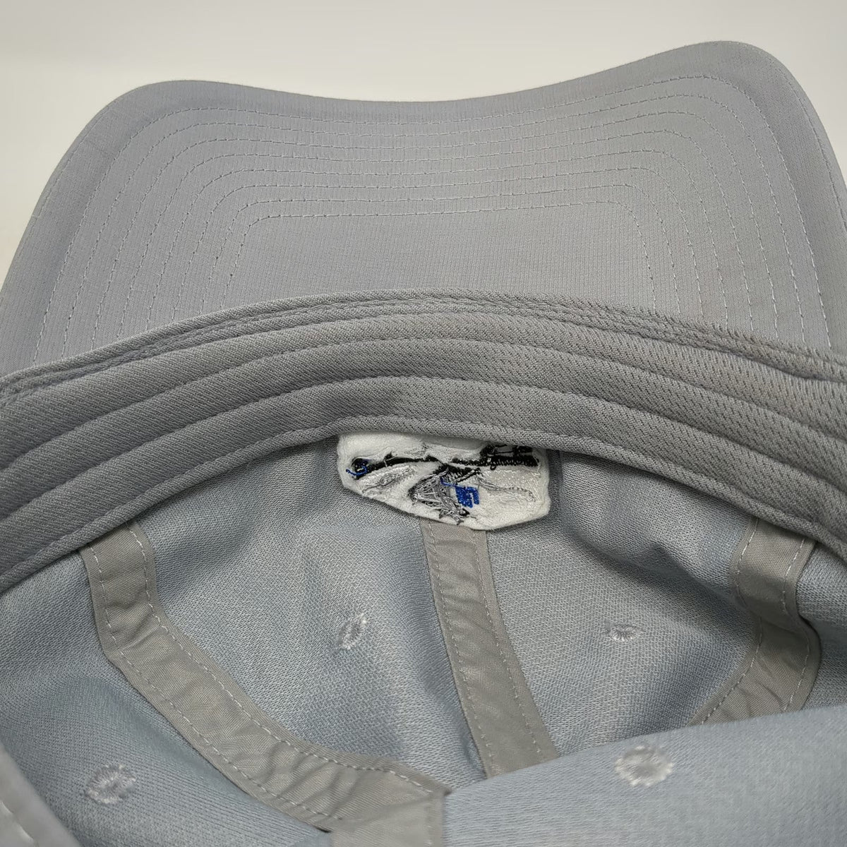FootJoy Gray Baseball Cap One Size Golf Shoe Logo Performance Slideback Hat