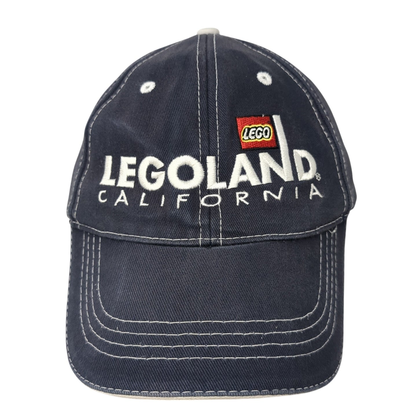 Legoland California Strapback Baseball Cap Blue One Size Adjustable Embroidered