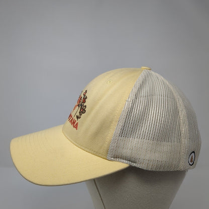 Montana Flowers Snapback Mesh Back Trucker Hat Yellow M/L Richardson