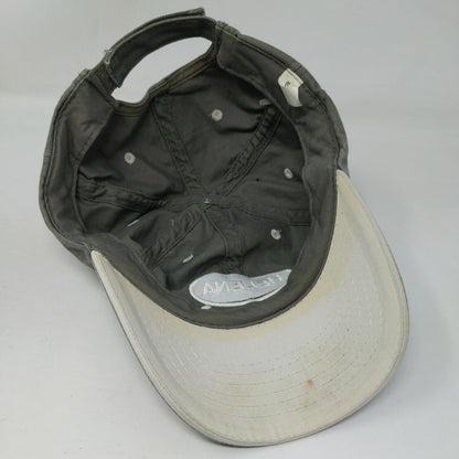 Helena Strapback Hat Gray One Size Adjustable Embroidered 6 Panel