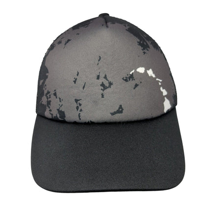 Surfware Hawaiian Classics Snapback Trucker Hat Black OS Adjustable Mesh Back