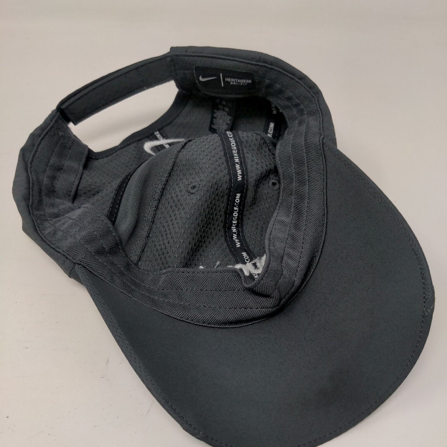 Qumulo Strapback Golf Hat Gray OSFM Adjustable Heritage86 Nike Dri-Fit