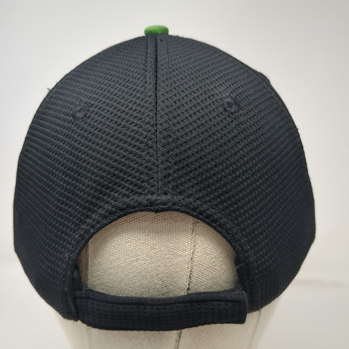 John Deere Baseball Cap Green One Size Mesh Back Contrast Piping Strapback Hat