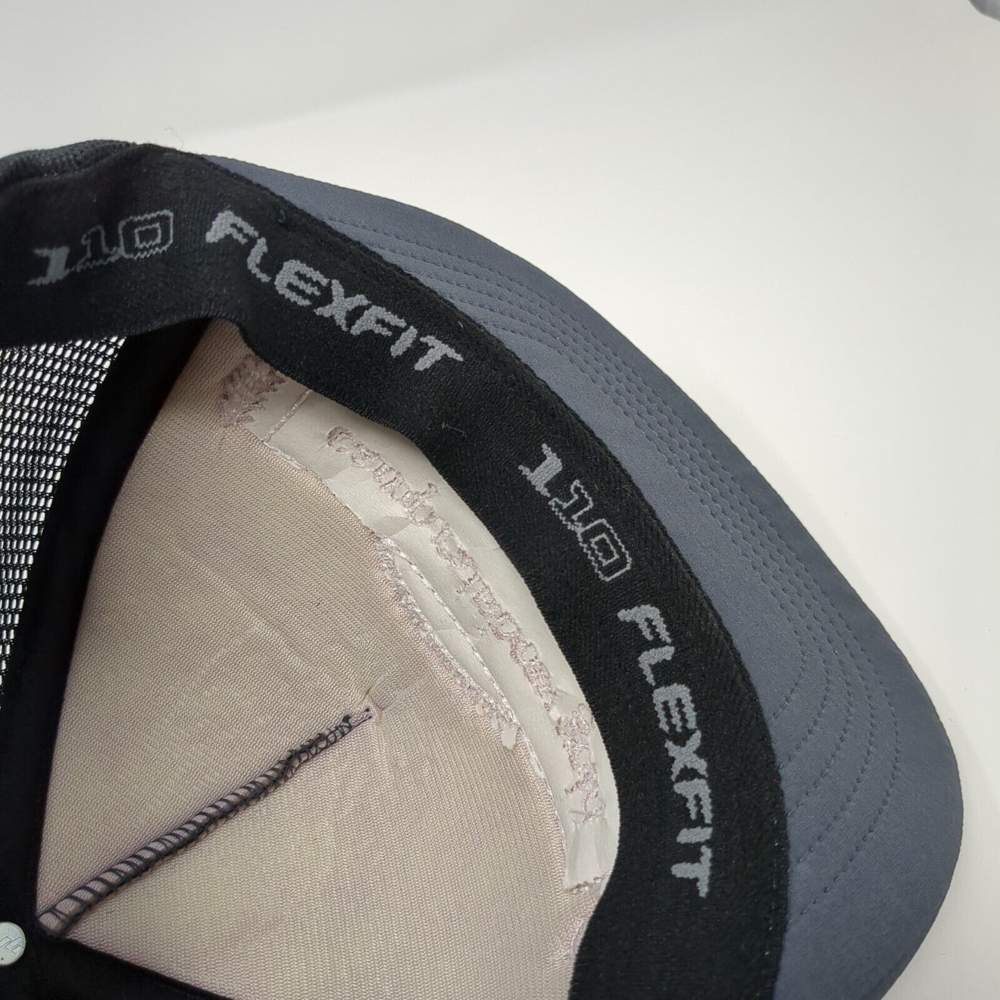 Camp Rainbow Gold Strapback Trucker Hat Gray OS Adjustable 110 Flexfit Mesh Back