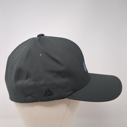 Media 7 Fitted Hat Gray S/M Flexfit Bond Vented Holes 6 Panel Flexfit Delta