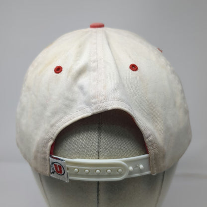 Utah Utes NCAA Lids Snapback Beige One Size Embroidered Cotton Underbrim Hat