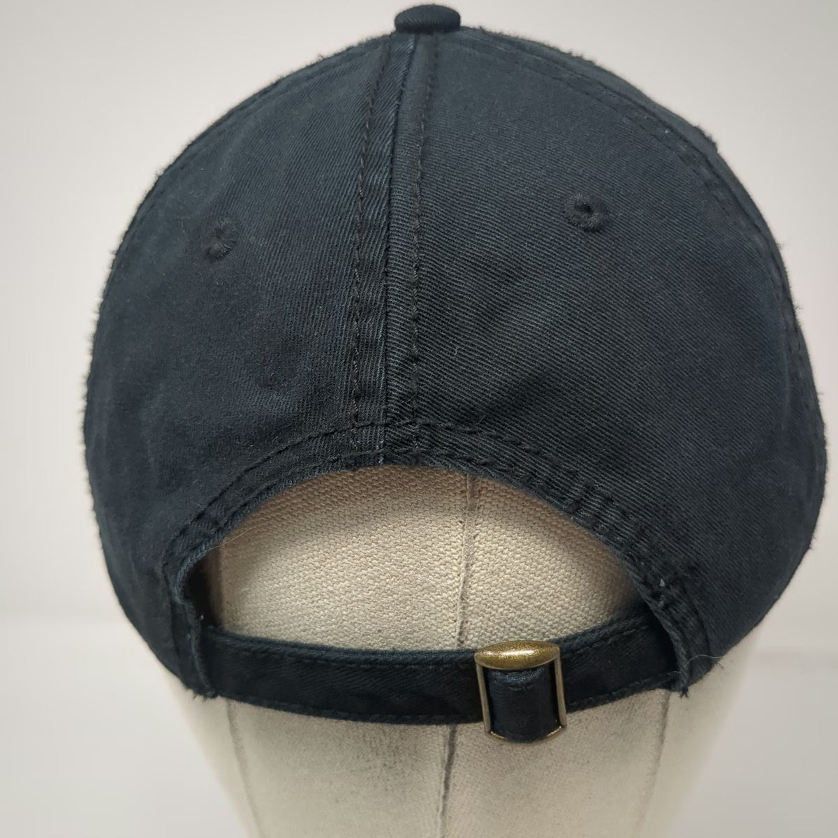 Otto Baseball Cap Black One Size Adjustable Slideback Cotton T-O Engineers Hat