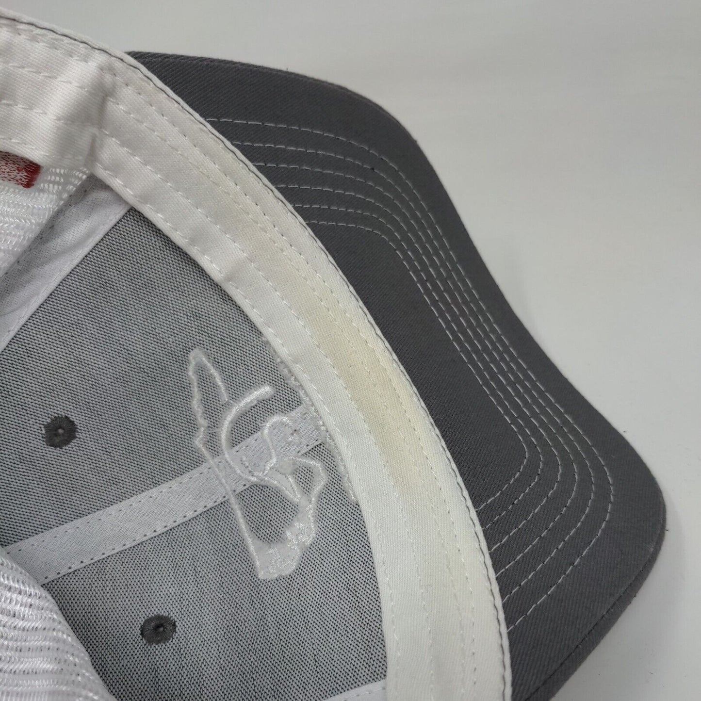 Major Sponsor Snapback Mesh Back Trucker Hat Gray One Size 6 Panel
