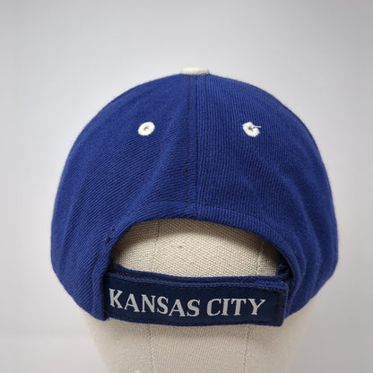 KC Kansas City Strapback Hat Blue One Size Adjustable Embroidered Sam's Cap