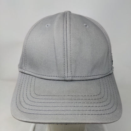 Dickies Strapback Hat Gray OSFM Adjustable Vented Holes 6 Panel Blank