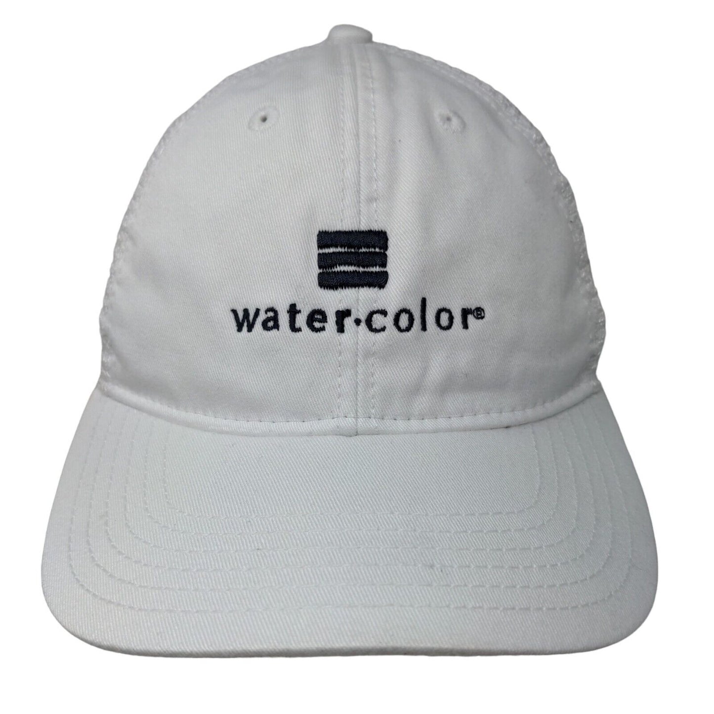 Legacy Men's Snapback Mesh Back Hat White Embroidered Water Color Logo