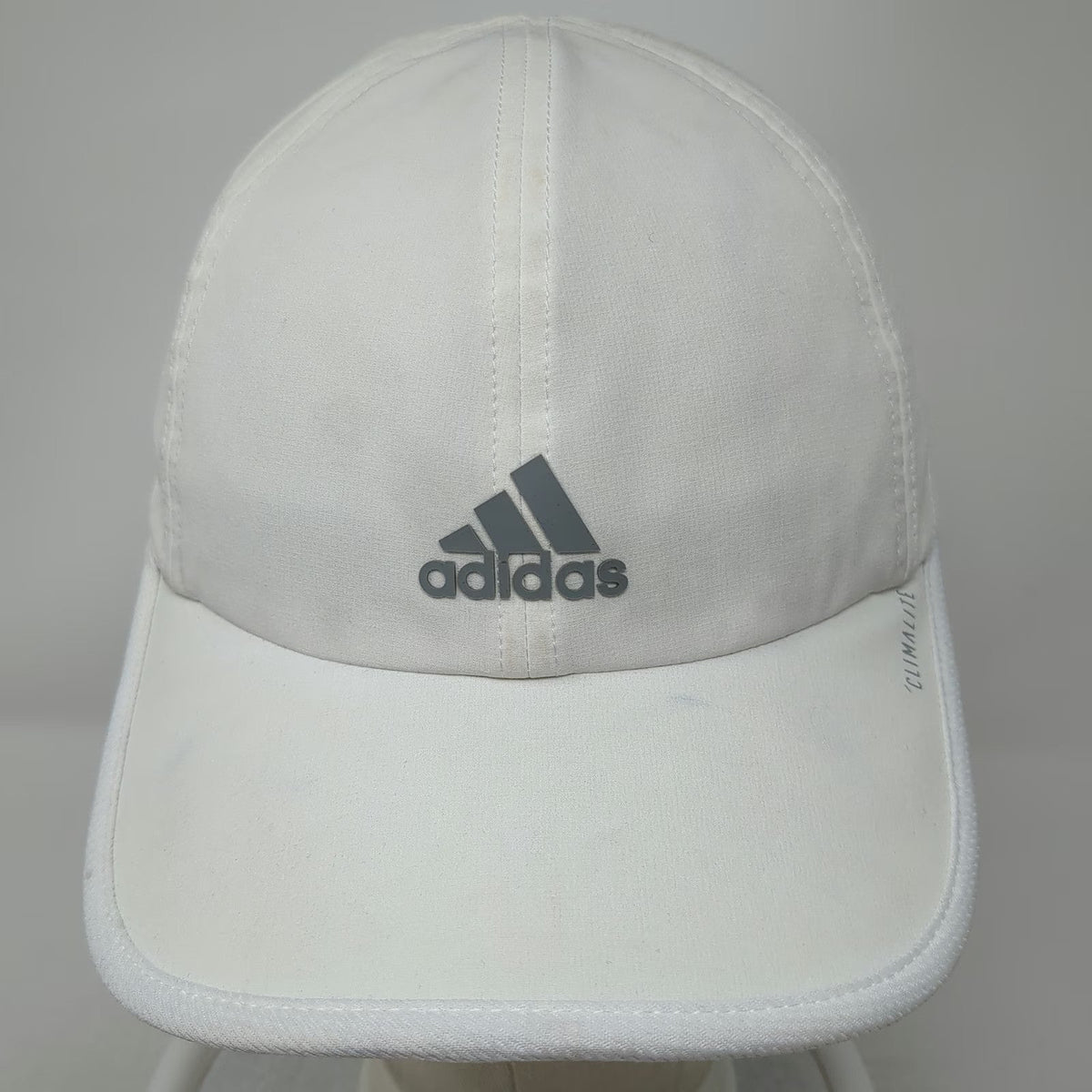 adidas Baseball Cap White One Size Climalite Mesh Performance Strapback Hat