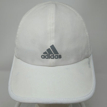 adidas Baseball Cap White One Size Climalite Mesh Performance Strapback Hat