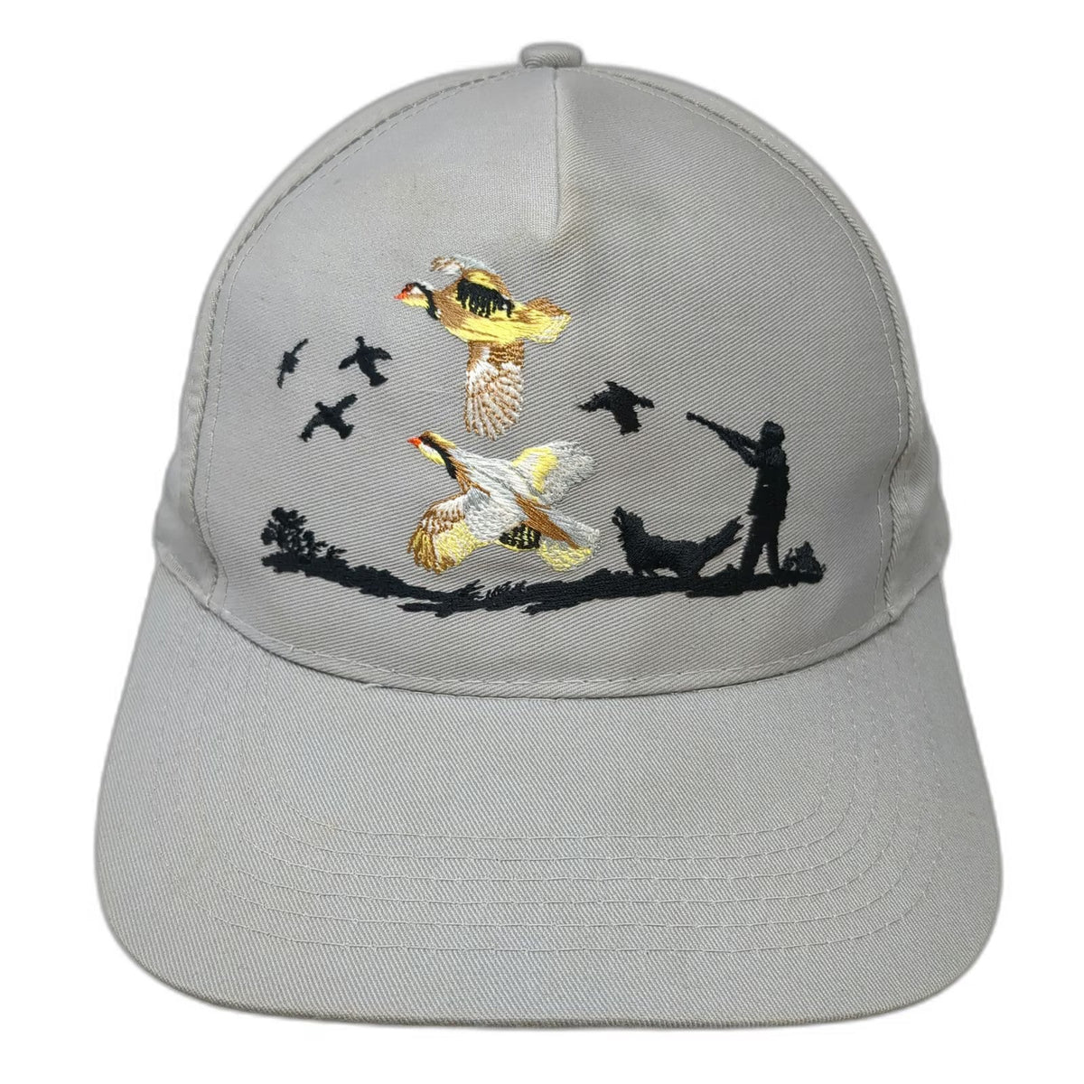 Mountaintop Marketing 5 Panel Gray Hat One Size Pheasant Bird Hunting Snapback