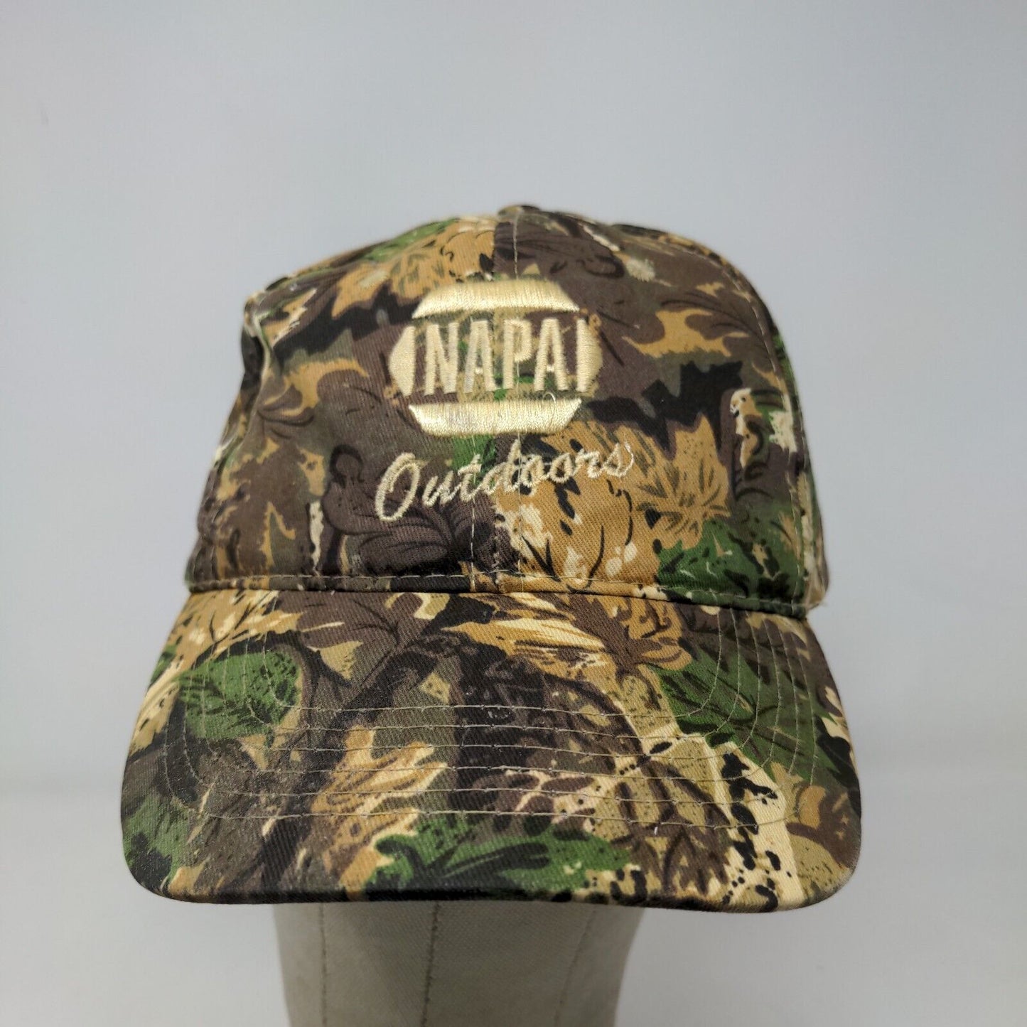 NAPA Outdoors Men's Strapback Hat Camo Size OSFM Embroidered 100% Cotton