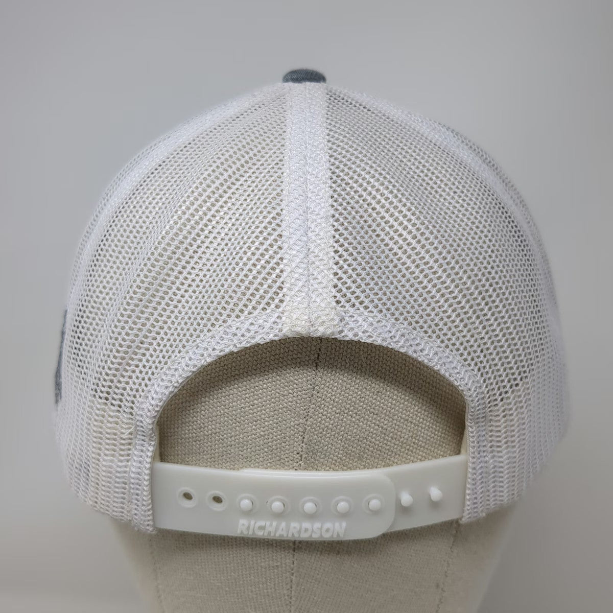 Richardson Trucker Hat Gray One Size Powering America Snapback Mesh Back Hat