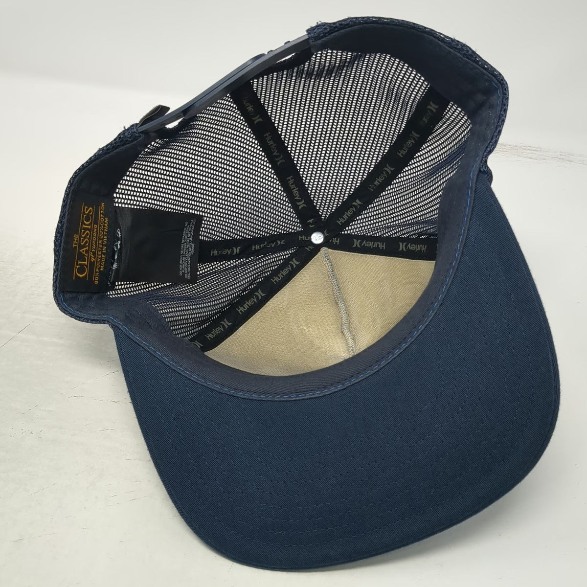 Hurley Trucker Hat Blue One Size Ombre Mesh Back Snapback Adjustable Flat Brim